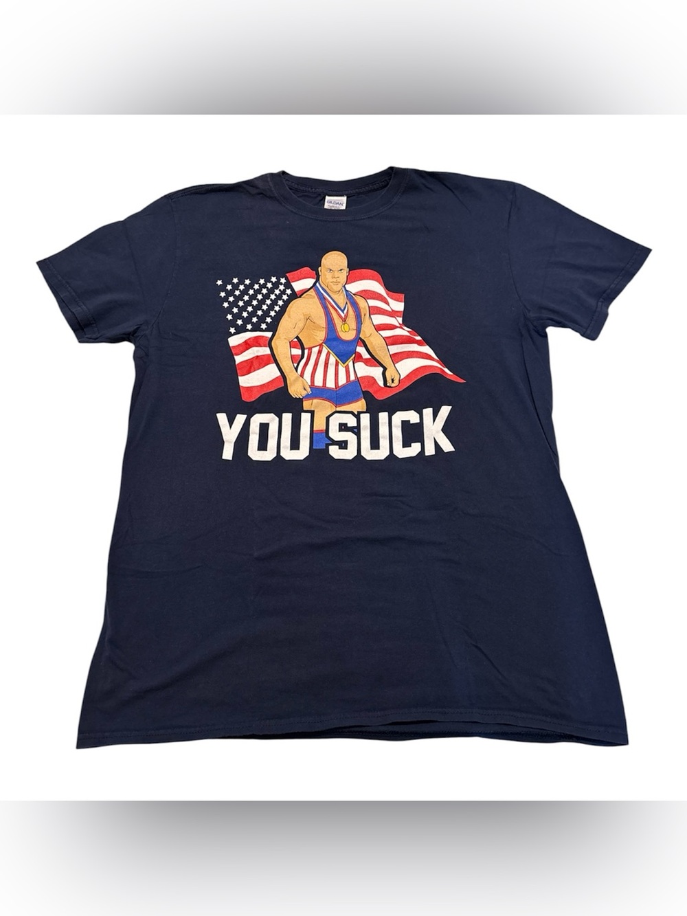 Kurt Angle Pro Wrestling You Suck Large T-shirt